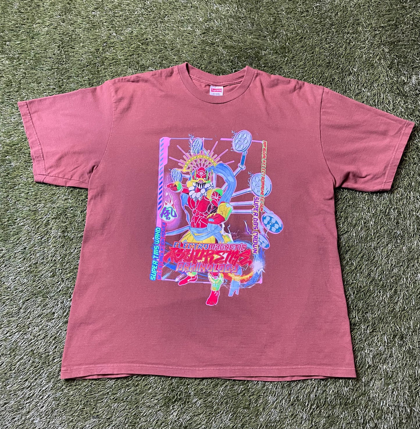 Supreme Electromagnetic Brown T Shirt
