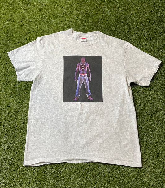 Supreme Tupac Hologram Grey T Shirt