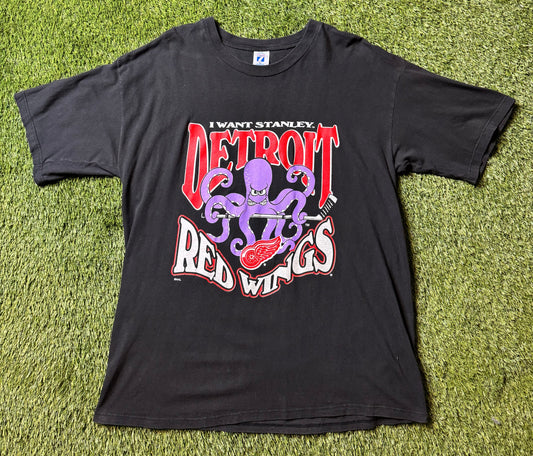 Vintage Detroit Red Wings Want Stanley T Shirt