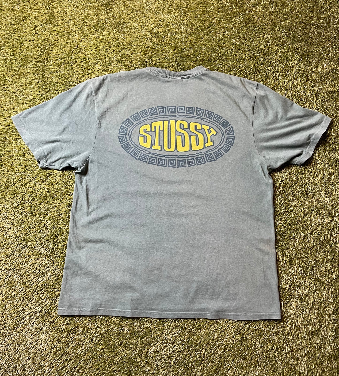 Stussy Tile Oval Green T Shirt