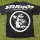 Hellstar Cartoon Logo Glitter Logo T-shirt