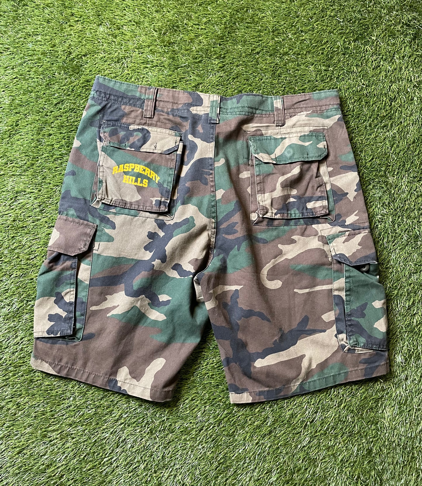 Raspberry Hills Camo Cargo Shorts