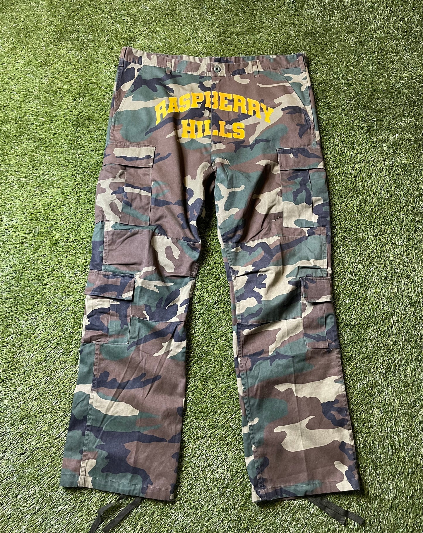 Raspberry Hills Camo Cargo Pants