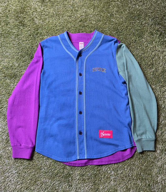 Supreme Color Blocked Baseball Top