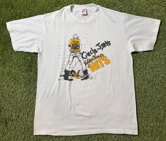 Vintage 1980s Circle Jerks "Golden Shower of Hits" T Shirt