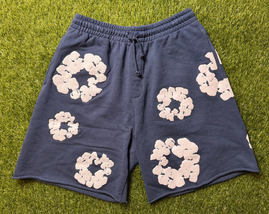 Denim Tears The Cotton Wreath Shorts Navy