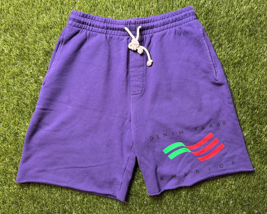 Denim Tears Purple Sweat Shorts