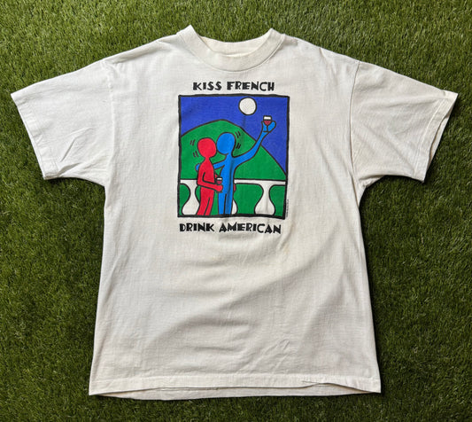 Vintage 1995 Chris's Stuff French Kiss T Shirt
