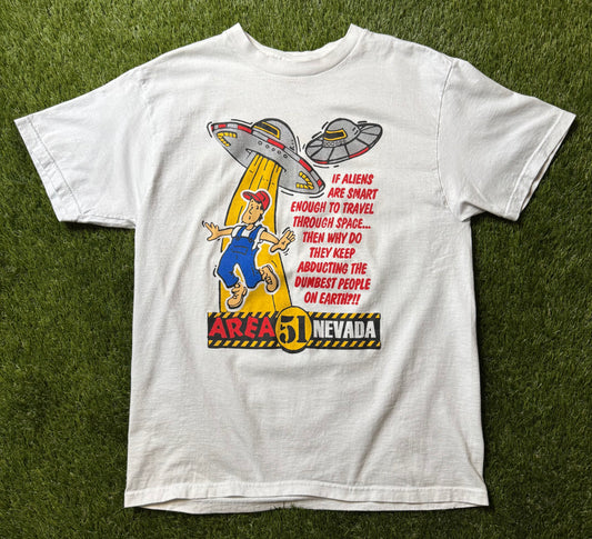 Vintage Area51 Dumb People T Shirt