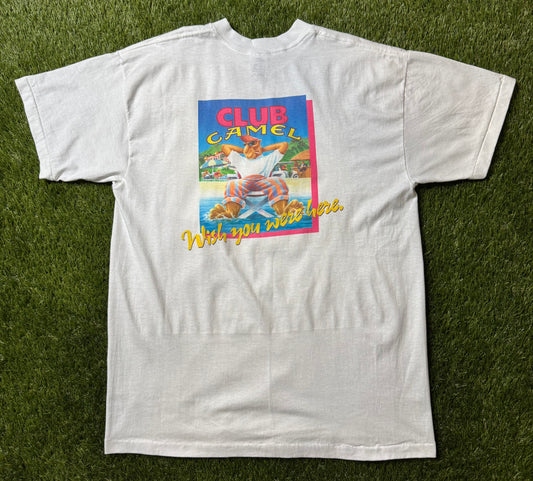 Vintage 1991 Camel Club Member Pocket T Shirt
