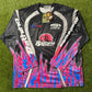 BAPE Flame Pattern Multilogo Relaxed Fit Football Jersey Black