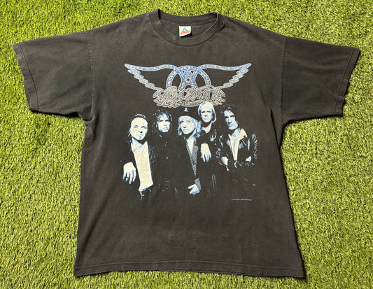 Vintage 1997 Aerosmith 9 Lives Tour T Shirt