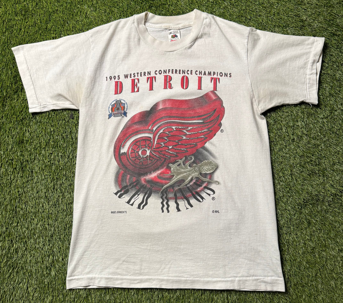 Vintage 1995 Detroit Red Wings T Shirt