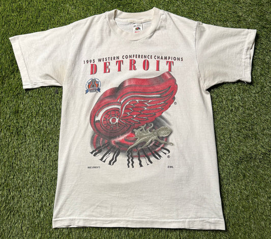 Vintage 1995 Detroit Red Wings T Shirt