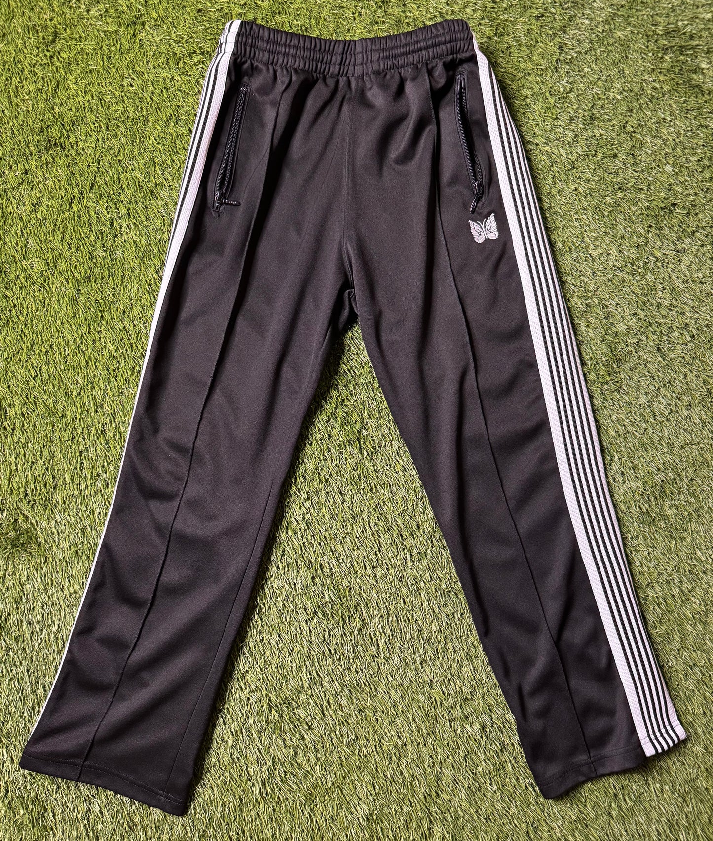 Needles Black/White Track Pants