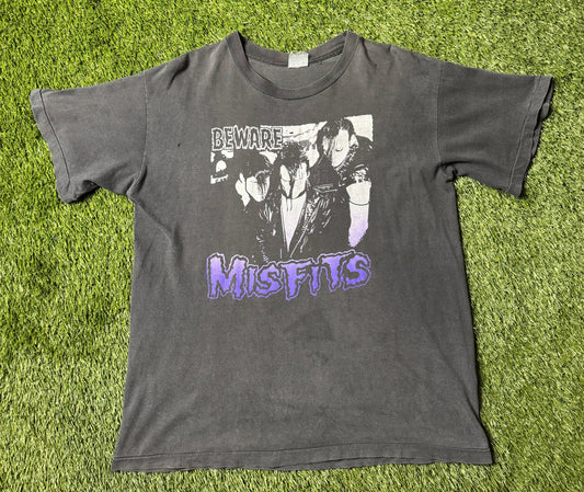 Vintage 90's Misfits Beware Band T Shirt