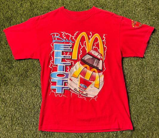Vintage 1994 Bill Elliot Mcdonalds T Shirt