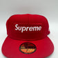 Supreme Champions Box Logo New Era Red Fitted Hat