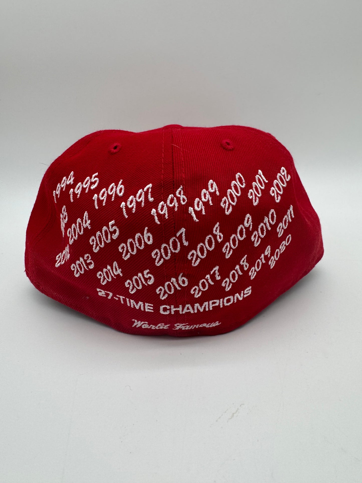 Supreme Champions Box Logo New Era Red Fitted Hat