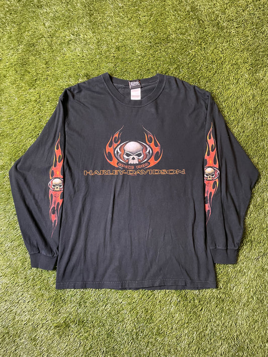 Vintage Harley Davidson Sandy UT Flame L/s