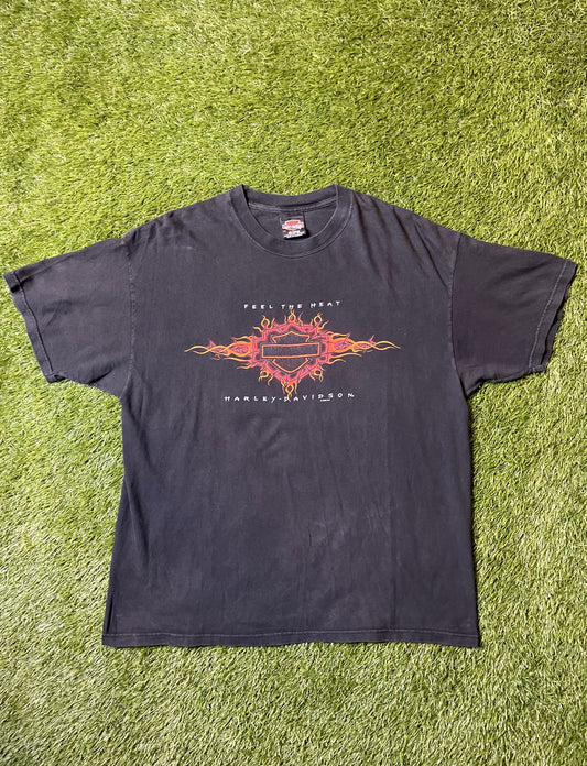 Vintage Harley Davidson Feel The Heat WI Tee