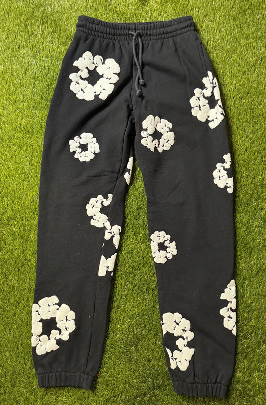 Denim Tears The Cotton Wreath Black Sweatpants