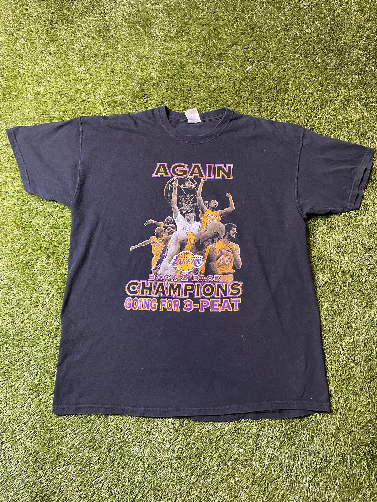 Vintage Back to back Lakers Championship T Shirt