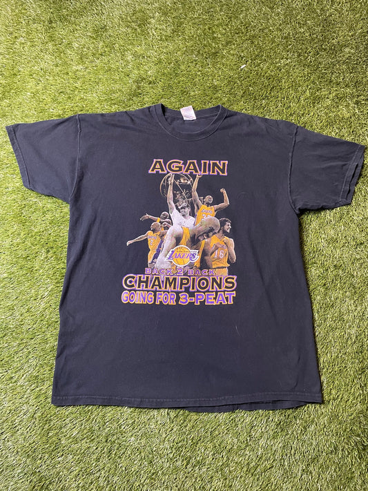 Vintage Back to back Lakers Championship T Shirt