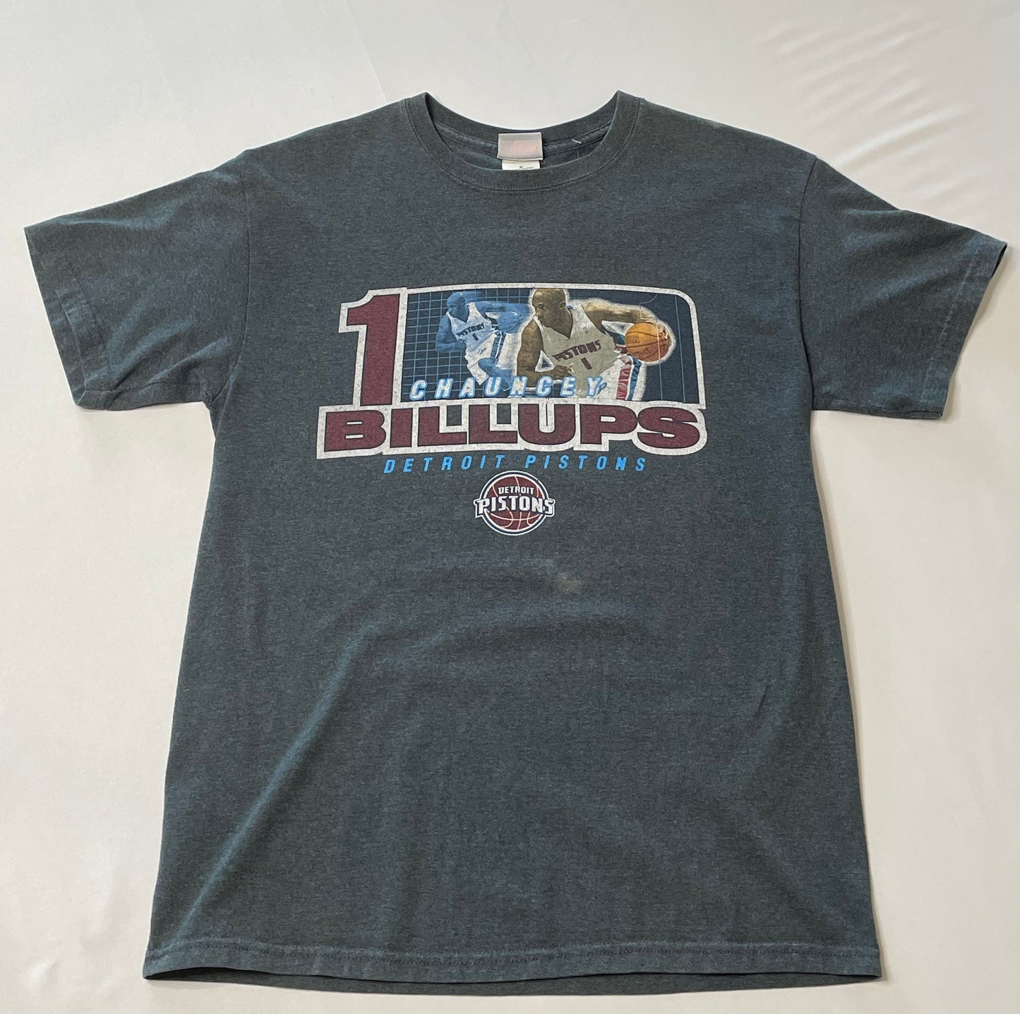 Vintage Chauncey Billups Detroit Pistons T Shirt