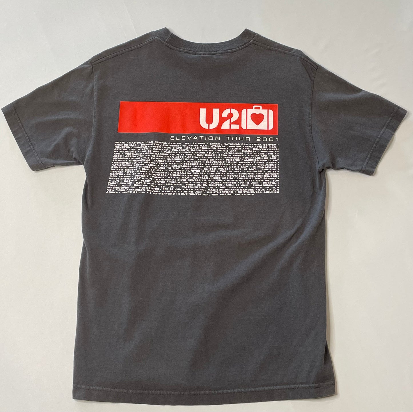 Vintage 2001 U2 Elevation Tour T Shirt