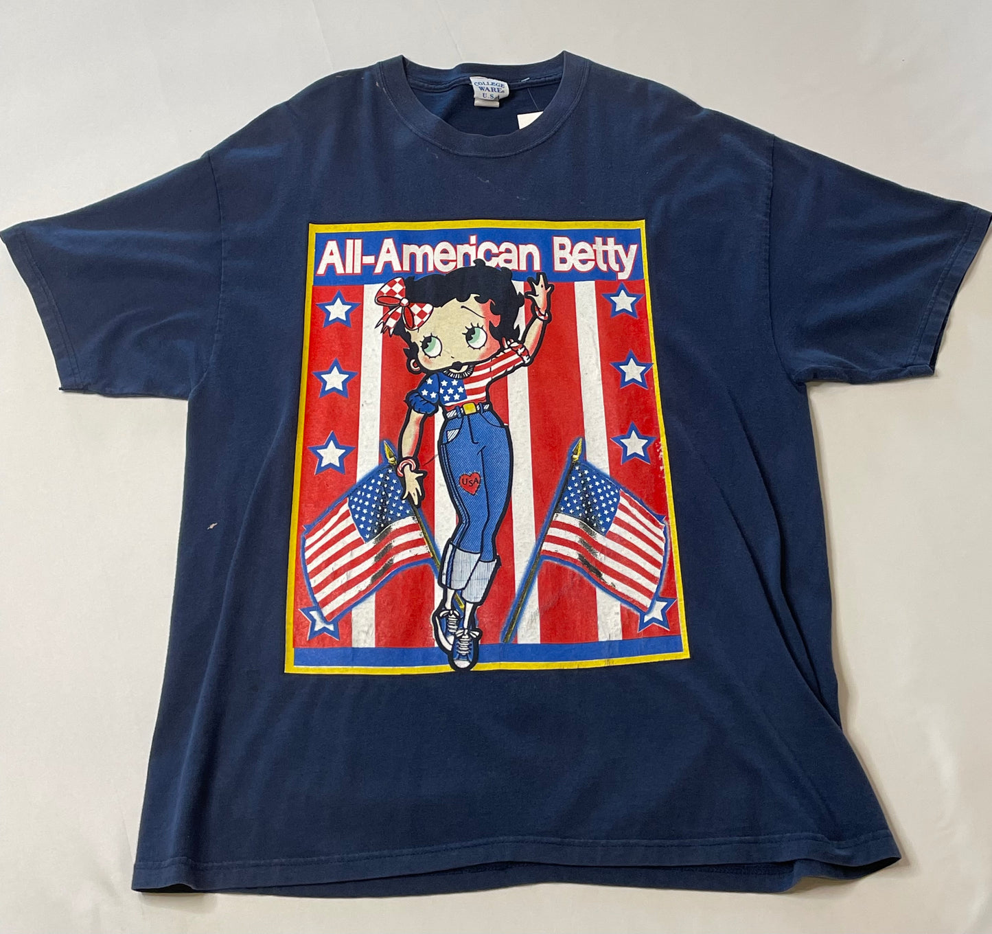 Vintage Betty Boop All American Boop T Shirt