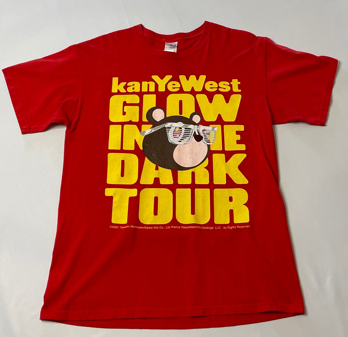 Vintage Kanye West Glow in the Dark Tour T Shirt