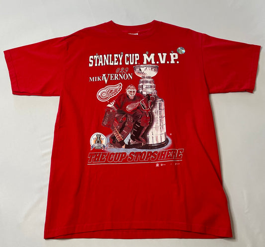 Vintage NWT Detroit Red Wings Mike Vernon T Shirt