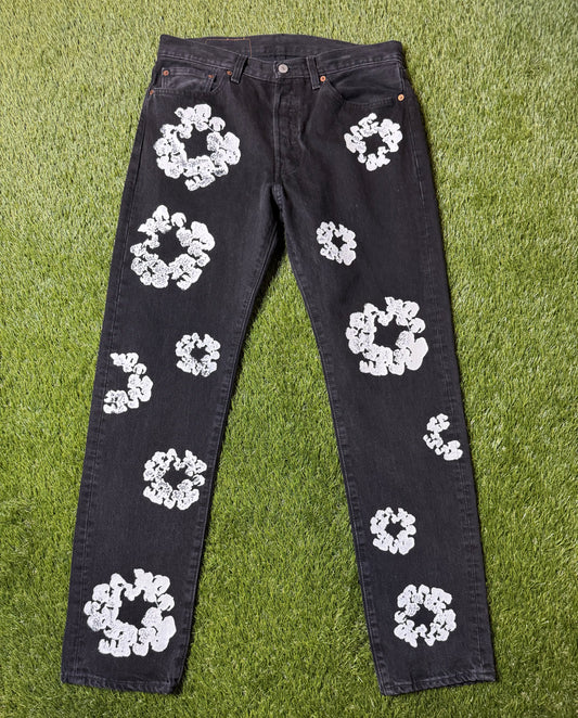 Denim Tears x Levi's Cotton Wreath Jean Black