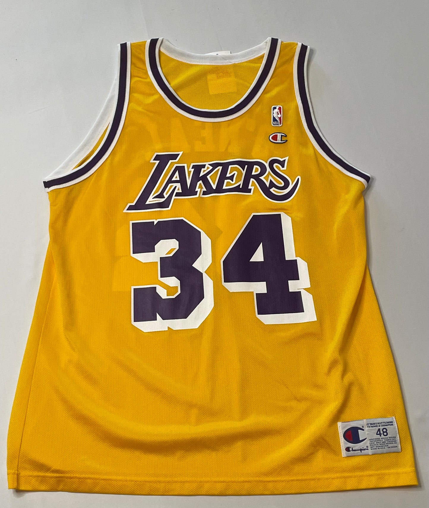 Vintage Shaquille O'neal Lakers Champion Jersey