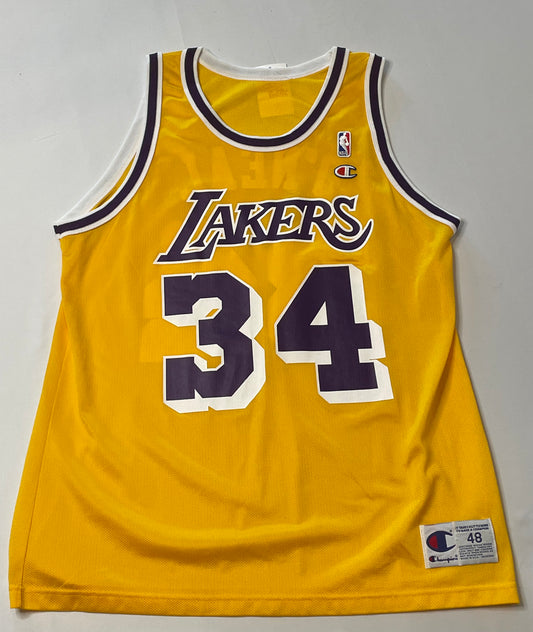 Vintage Shaquille O'neal Lakers Champion Jersey