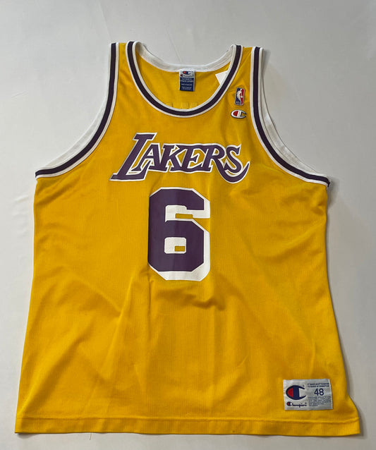 Vintage Eddie Jones Lakers Champion Jersey