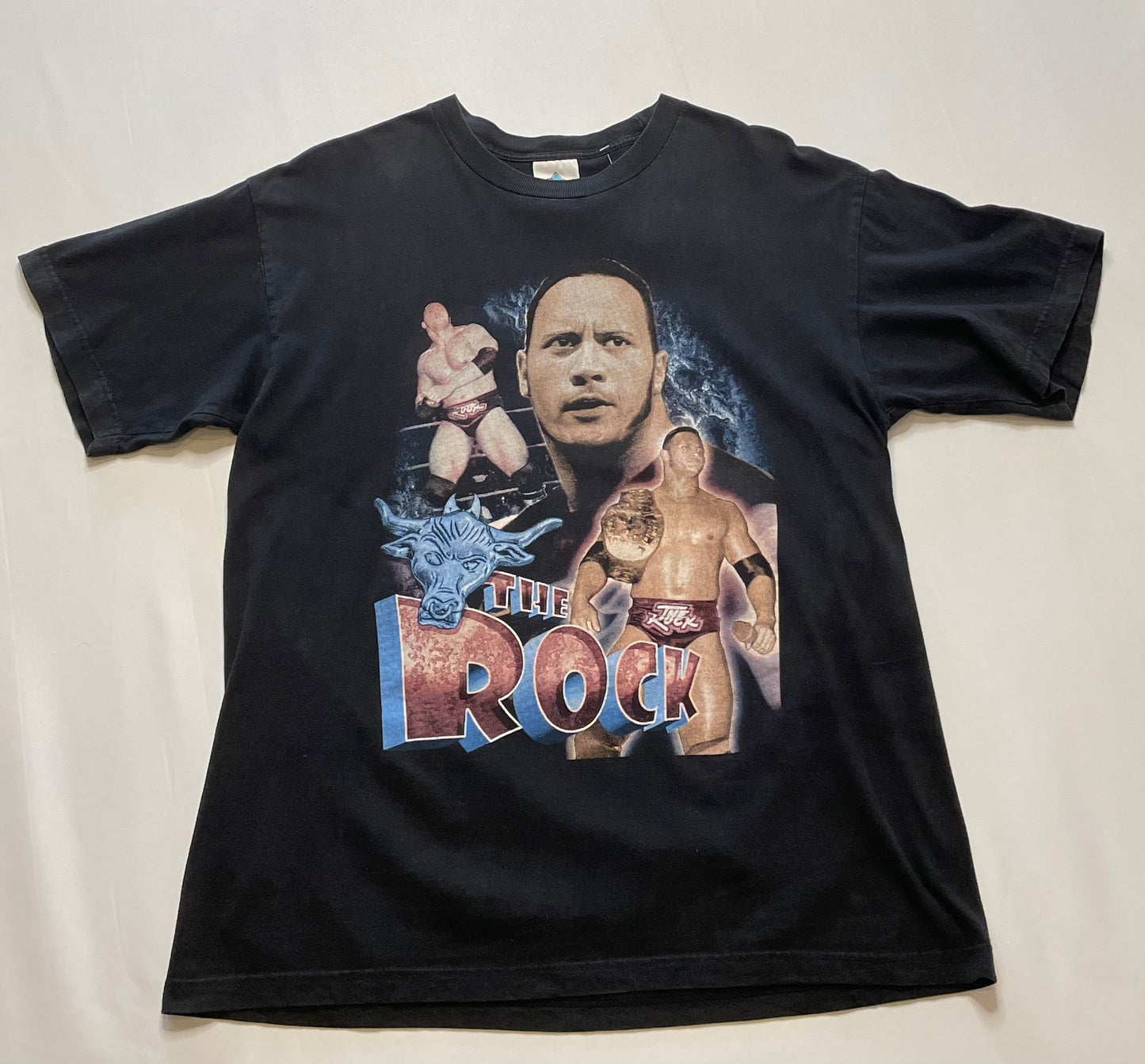 Vintage WWF The Rock Rap T Shirt