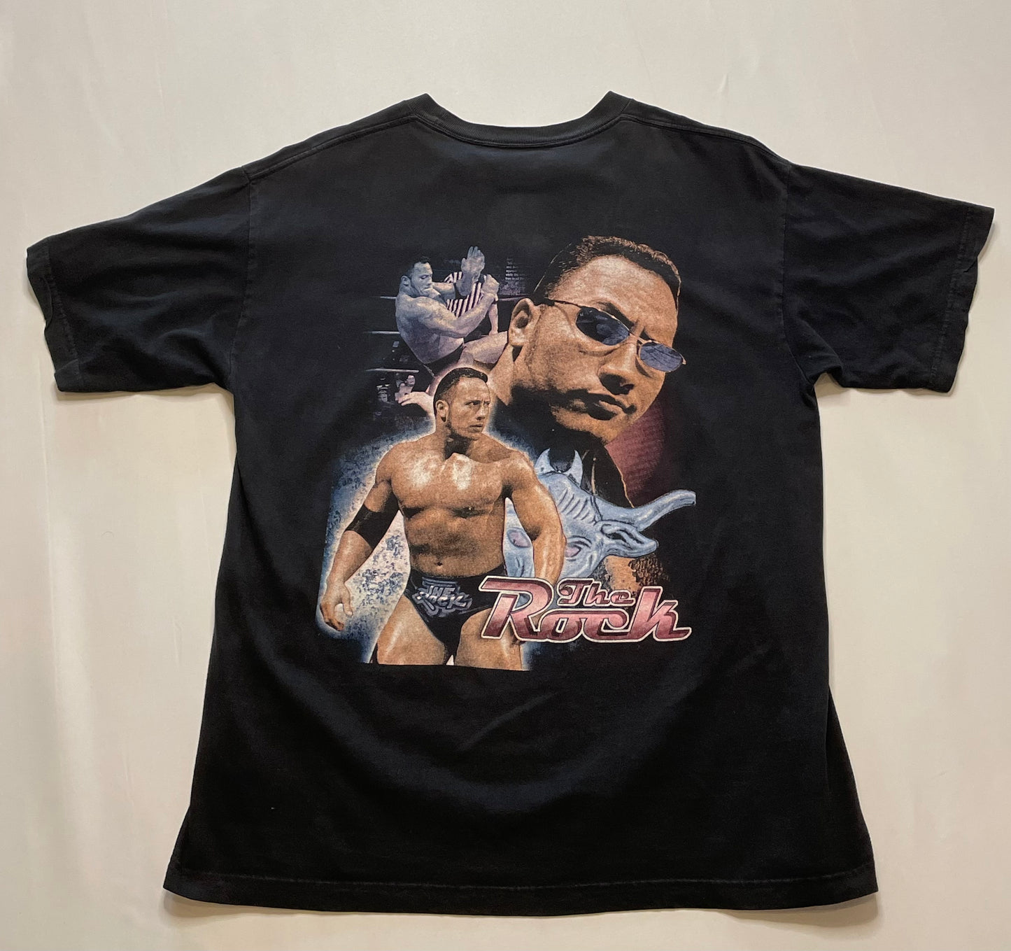 Vintage WWF The Rock Rap T Shirt