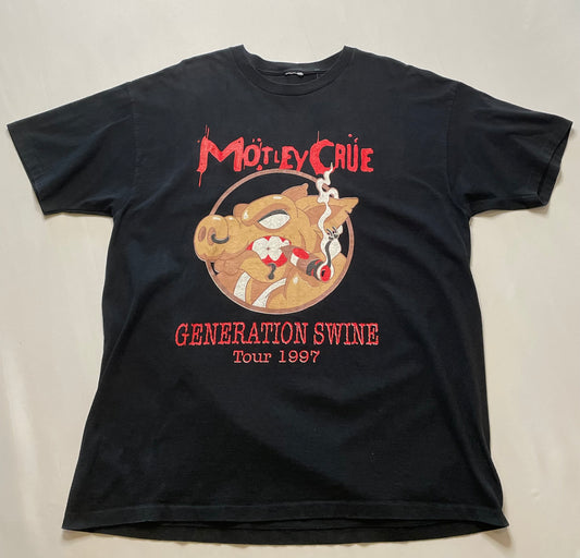 Vintage 1997 Motley Crue Generation Swine Tour T Shirt