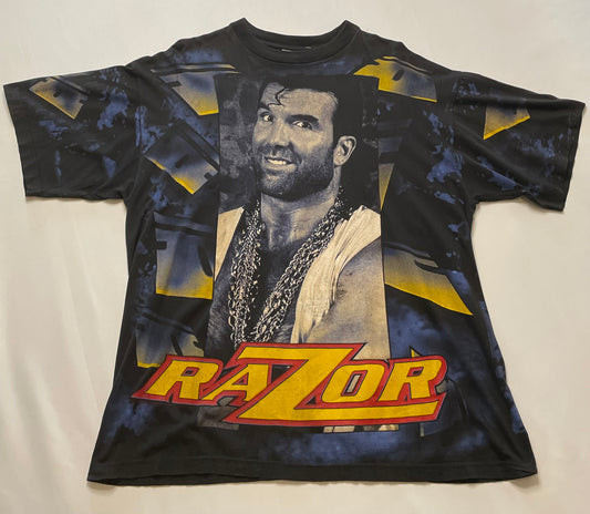 Vintage WWF Razor Ramone AOP T Shirt