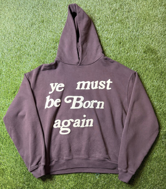 CPFM Ye must be born hoodie Brown