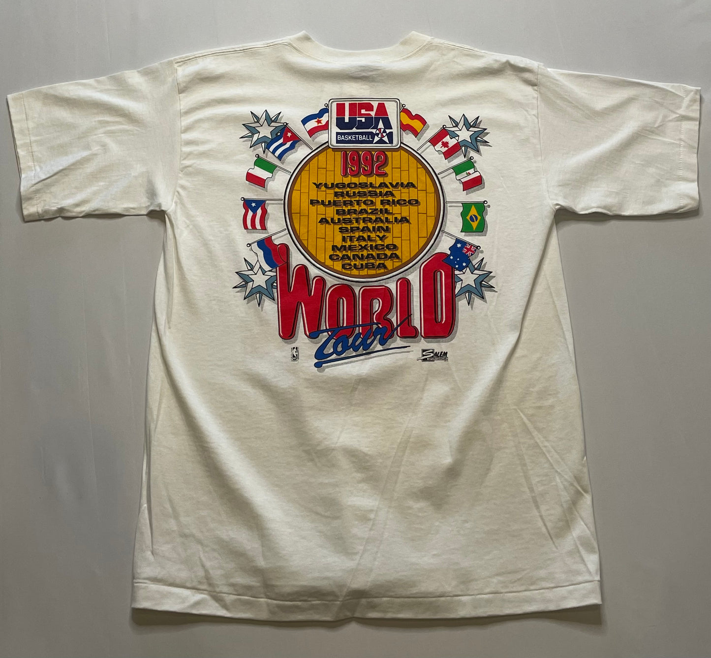 Vintage NWT USA Basketball Team Charicature T Shirt