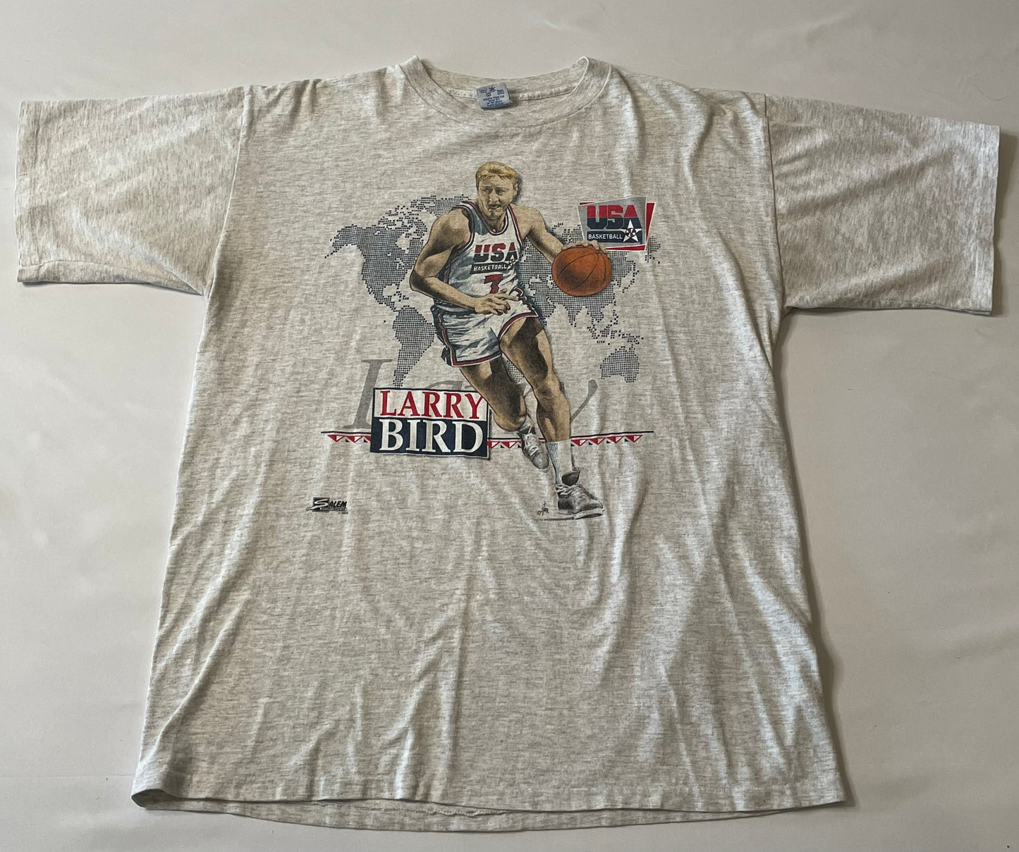 Vintage Larry Bird Team USA T Shirt