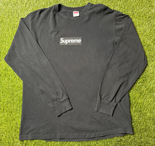 Supreme Black Box Logo Long Sleeve Shirt