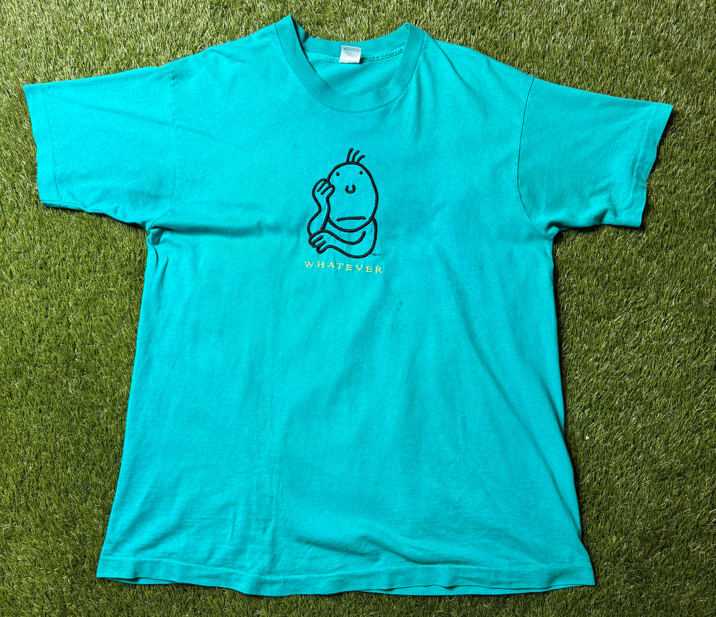 Vintage Whatever Embroidered T Shirt