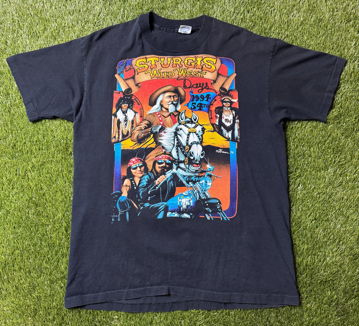 Vintage 1994 Sturgis Wild West T Shirt