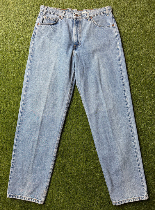 Vintage Levi 550 Orange Tab Blue Jeans