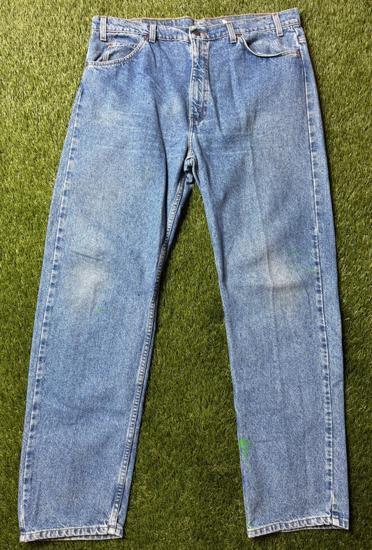 Vintage Levi 505 Orange Tab Blue Jeans