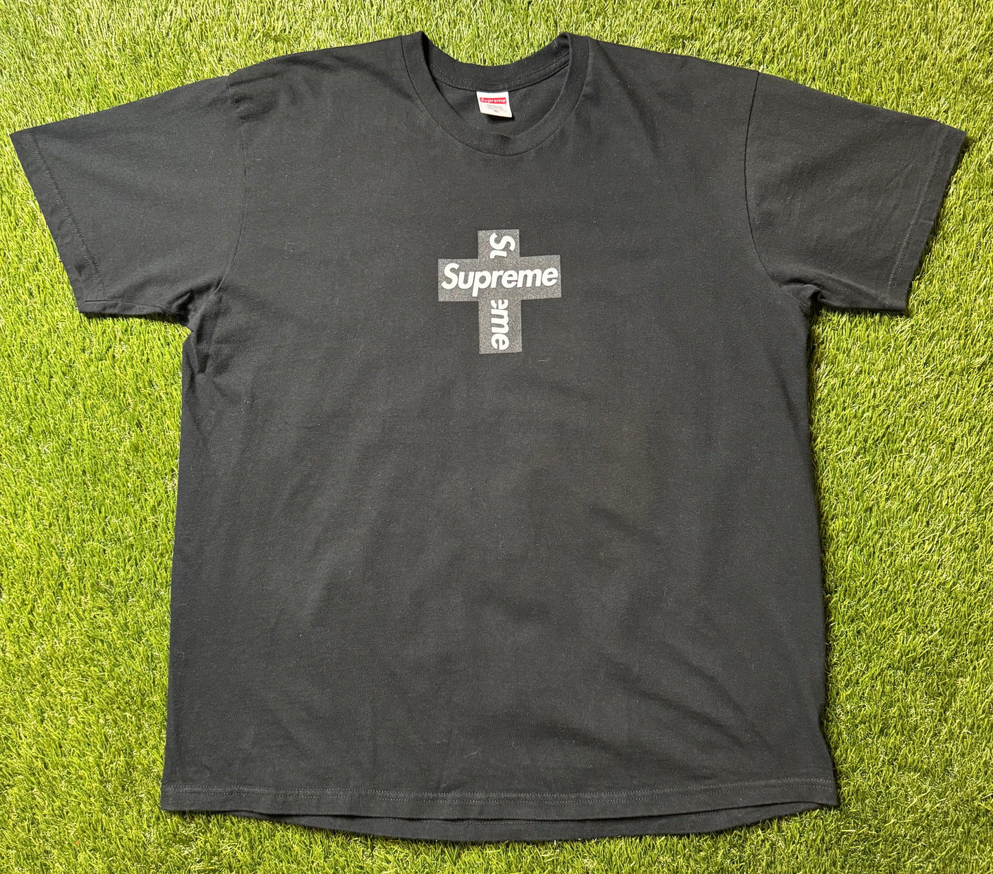 Supreme Cross Box Logo Tee Black